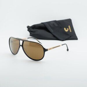 CARRERA 1050/S 02M2 YL Aviator Sunglasses - Black/Gold \Gold Polarized